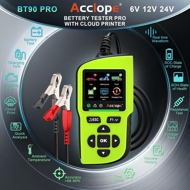 Probador Baterías BT90 PRO 6-24V Profesional