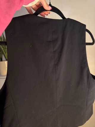 Chaleco Zara Negro Clásico Botones