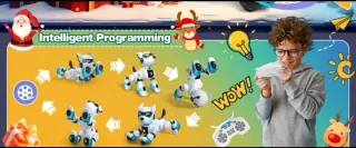 Juguete Perro Robot Inteligente con mando de contr