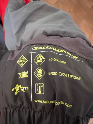 Chaqueta Salomon Talla XL Rojo/Antracita