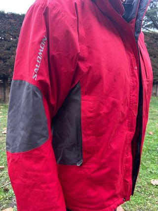 Chaqueta Salomon Talla XL Rojo/Antracita