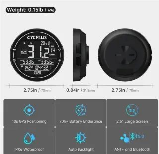 Ordenador Ciclismo GPS CYCPLUS M2
