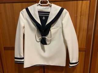 Traje marinero comunión blanco y azul