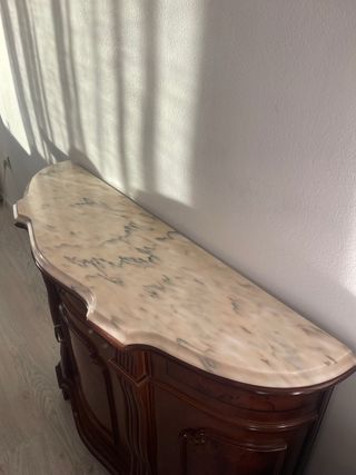 Mueble Taquillón Madera y Mármol