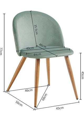 Juego de 2 sillas de comedor.