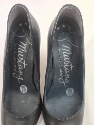 Zapatos Mustang Talla 36 Mujer Negros
