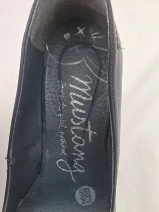 Zapatos Mustang Talla 36 Mujer Negros