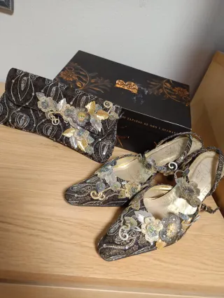 Zapatos y cartera fiesta ceremonia