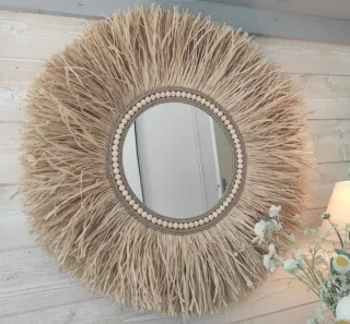 Espejo 80cms Macramé