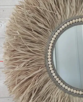 Espejo 80cms Macramé