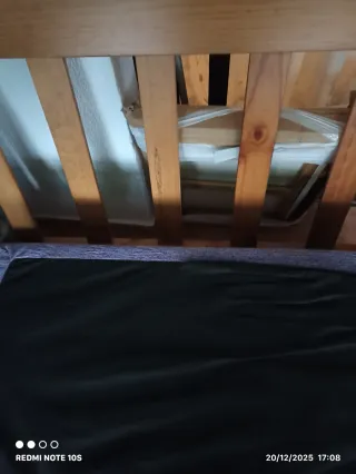 Sofá de 2 plazas madera y tela