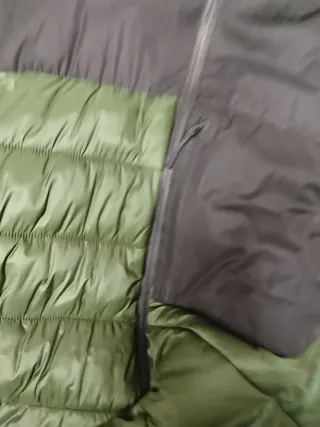 Chaqueta acolchada bicolor