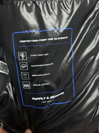 Chaqueta acolchada negra