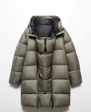 Abrigo de porteo Mango Talla M Verde Oliva