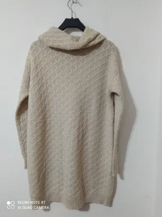 Vestido de punto H&M beige talla XS da talla hasta