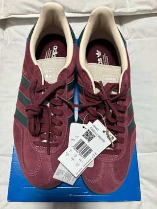 Adidas Gazelle Indoor Burdeos/Verde Talla 42