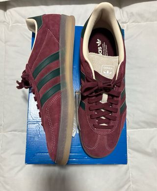 Adidas Gazelle Indoor Burdeos/Verde Talla 42