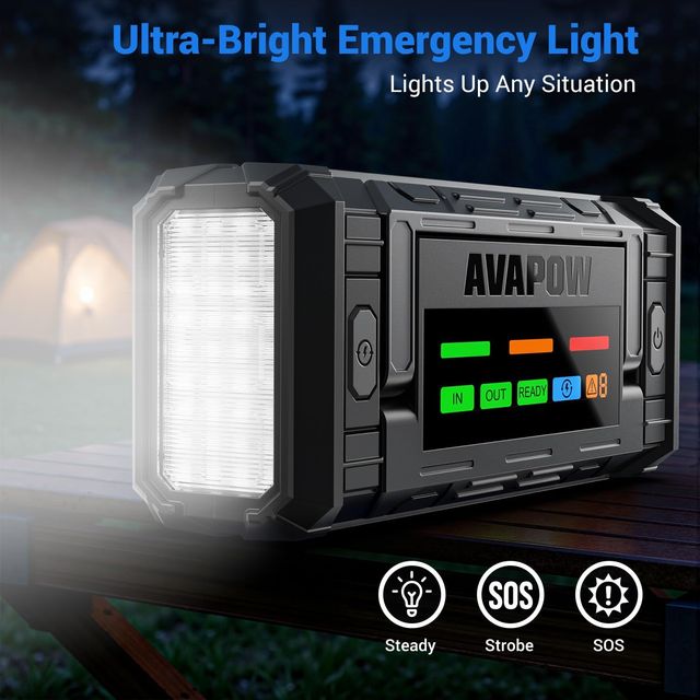 Arrancador de Baterías Coche  AVAPOW TJ68 10000A