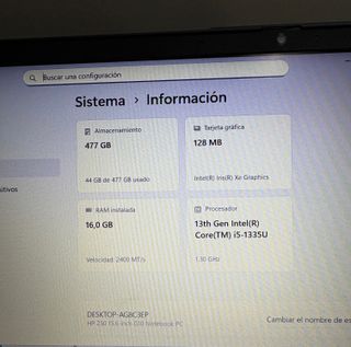 Portatile HP 250 G10 i5-13TH / 16GB / 512GB SSD / 15.6" FHD