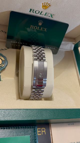 Reloj Rolex Datejust Negro y Plateado