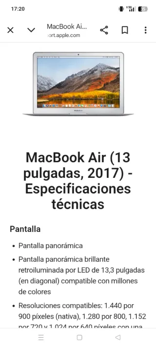 Apple MacBook Air 13 Plata