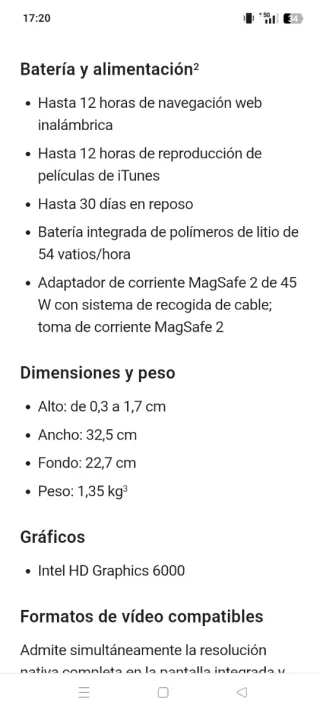 Apple MacBook Air 13 Plata