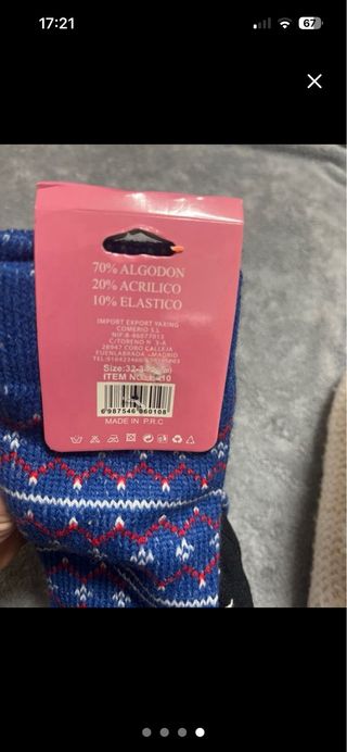 Regalo Calcetines casa YA XING Panda Talla 35