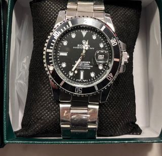 Reloj de lujo Negro/Plateado