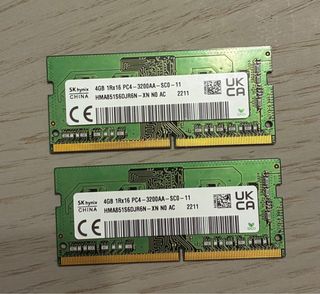 Memoria RAM 2x4GB DDR4 3200MHz