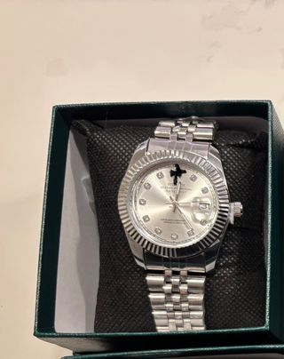 Reloj de lujo Plateado