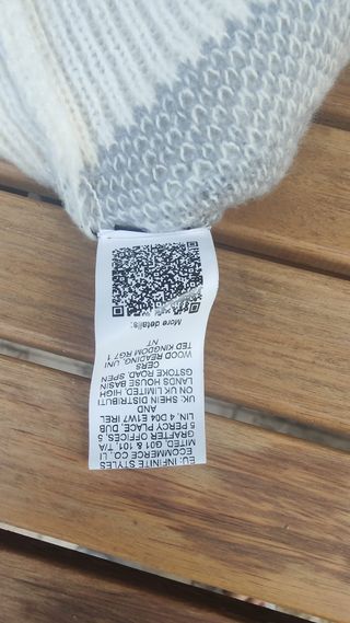 Jersey punto diseño moderno talla única