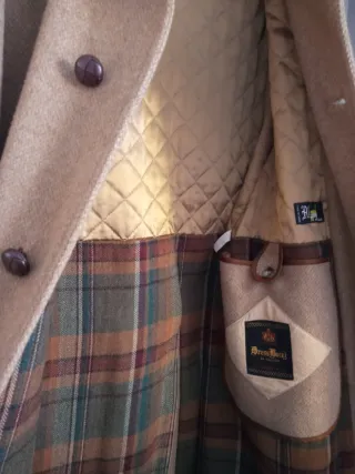 Abrigo Lana Clásico Hombre Talla 50 Beige