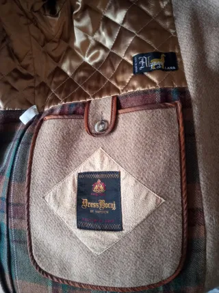 Abrigo Lana Clásico Hombre Talla 50 Beige