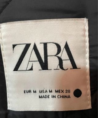 Abrigo largo efecto piel Zara