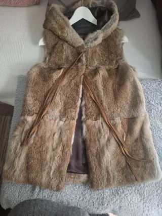 Chaleco de piel de conejo CORTEFIEL Talla S