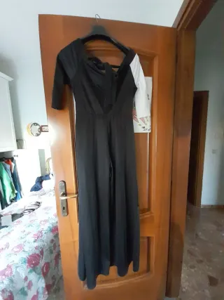 Abito lungo a pantalone donna fantasia viso