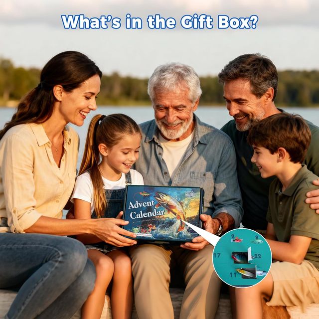 Calendario Adviento Señuelos Pesca 24 Piezas