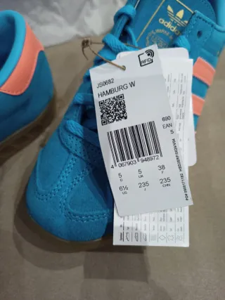 Zapatillas Adidas Azul y Naranja