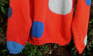 Jersey Lana Merino Tejido a Mano Talla M-L.