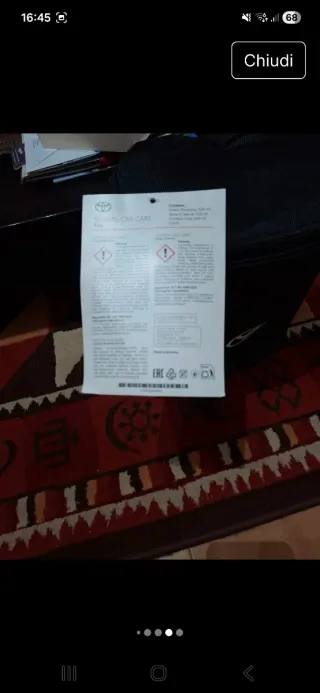 Borsa portaoggetti Toyota nera