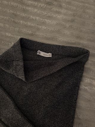 Conjunto Zara Lurex Falda y Top Manga Larga