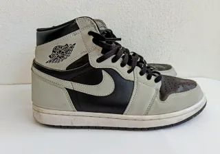 Tenis Jordan Alto Negro Gris