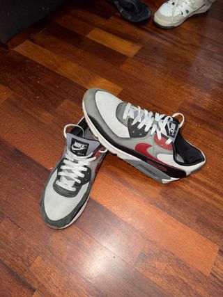 Zapatillas Nike Air Max Gris Rojo Blanco