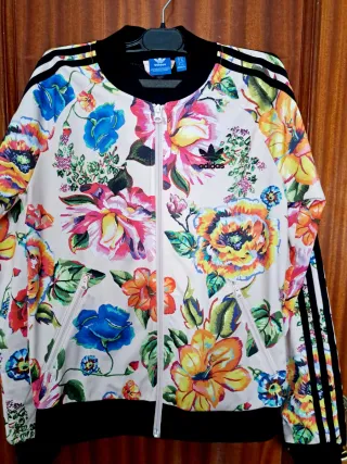 Conjunto Adidas Floral Beige Multicolor