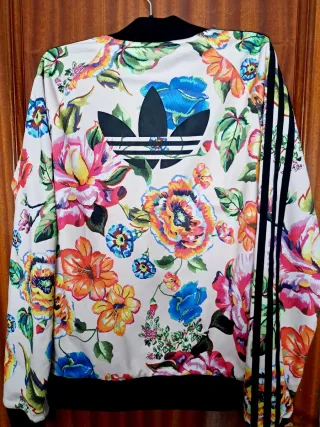Conjunto Adidas Floral Beige Multicolor