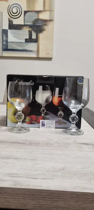 35 Copas Cristal Bohemia 24 de agua 11 de vino