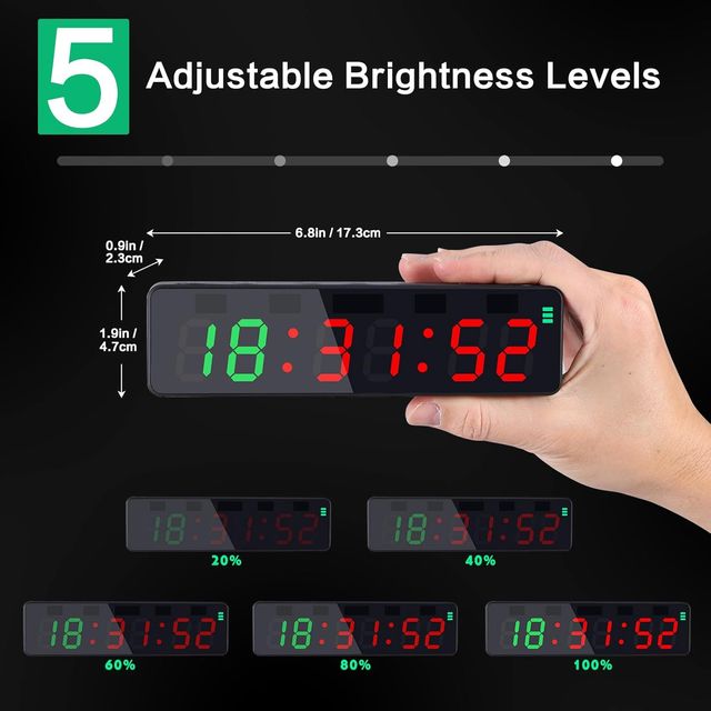 Temporizador Digital Multifunción Gimnasio