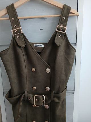 Vestido VINCETTO verde militar