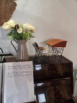 Miniatura escritorio escolar vintage