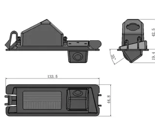 Cámara de visión trasera para coche